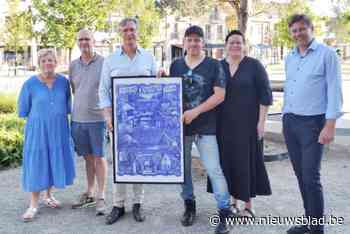 Balpenkunstenaar Nic Van Hees overhandigt eerbetoon aan Kasterlee aan gemeente