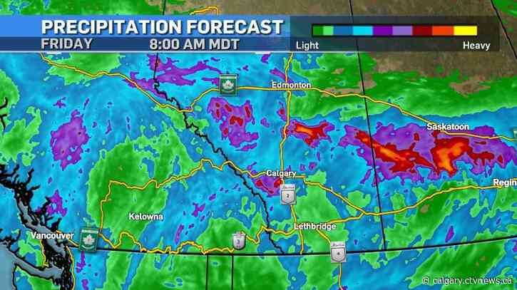 Significant amounts of rain expected in Alberta and B.C.; Calgary forecasting over 30mm