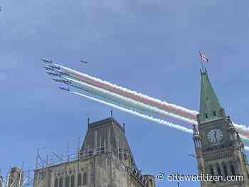 Snowbirds practice Wednesday for 'parade in the sky'