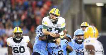 Elks QB Bethel-Thompson recognized for performance in road loss to Argos