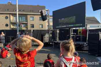 Groot scherm krimpt door hitte: dankzij ventilator kunnen supporters in Westmalle match toch een beetje zien