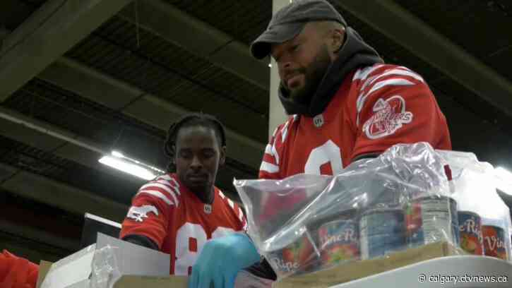 Stampeders set to help Calgary Food Bank with food drive