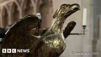 Man arrested over church brass eagle theft