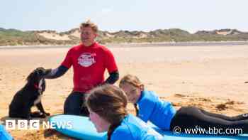 Six-legged 'mermaid' dog finds new home by the sea