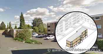 Plans for flats on Ashleigh Court garages, Rickmansworth