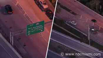 Man struck and killed while crossing I-95 exit ramp in Broward: FHP