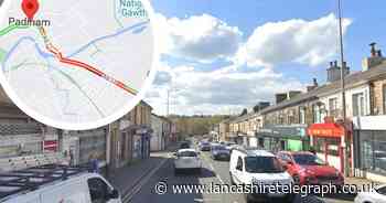 Person injured and traffic building in Padiham after crash