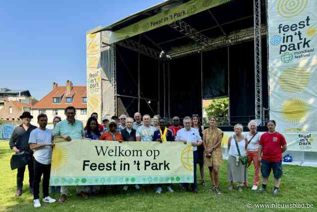 Festivalsite Feest in ’t Park in volle opbouw