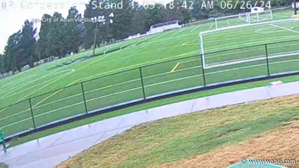 LOOK: Massive sinkhole swallows entire light pole