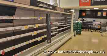 Accrington Tesco Extra empties fridge section due to heat