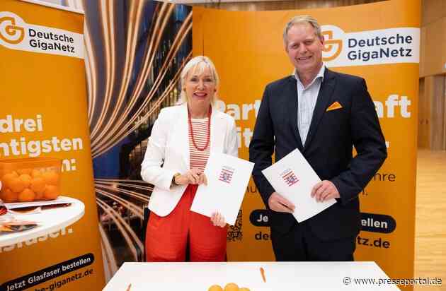Land Hessen und Deutsche GigaNetz zeichnen Kooperationsvereinbarung zum eigenwirtschaftlichen Glasfaserausbau