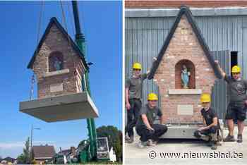 Leerlingen VTI metselen Mariakapel als eindwerk: “We hebben onze plek in de hemel verdiend”