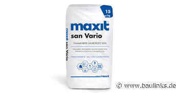 Sanierputz „maxit san Vario” bietet Lösungen für Dämmung und Putz bei salzbelasteten Untergründen