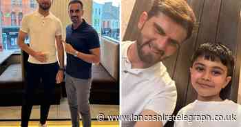 Pakistan cricket star Shaheen Shah Afridi visits Blackburn