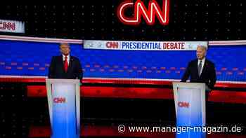 TV-Duell: US-Amerikaner sehen Donald Trump als Gewinner vor Joe Biden