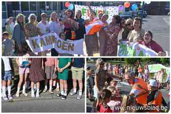 Afscheid van meester Geert op sandalen met witte sokken