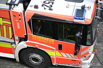 Mann bei Wohnungsbrand in Paderborn verletzt
