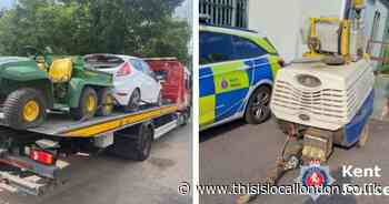Dartford Darenth Wood Road: Suspected stolen vehicles seized