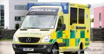 London Road Croydon hospital crash: Man taken to hospital