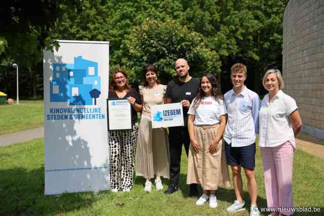 Izegem samen met 21 andere Vlaamse besturen uitgeroepen tot Kindvriendelijke Stad