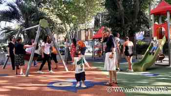 Inaugurata l'area ludica di Largo Cervinia presa in adozione dalla Farmacia Igea