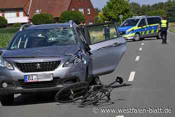 Radfahrer angefahren und schwer verletzt