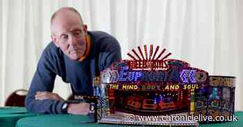 10 pictures of model maker's tiny fairground creations being showcased at The Hoppings