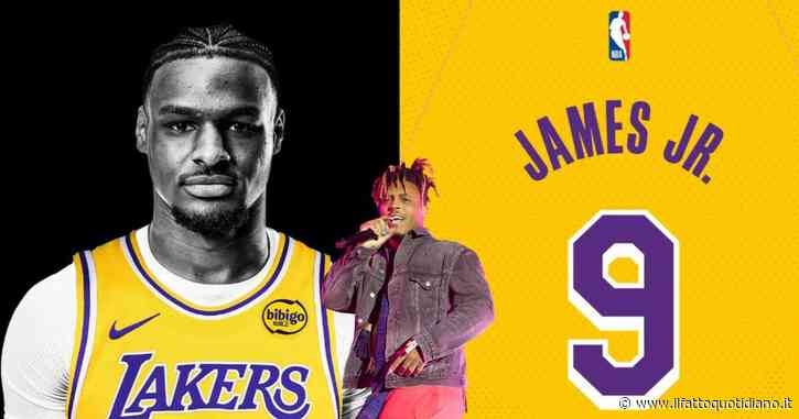 Prima il tatuaggio poi la numero 9: l’omaggio in maglia Lakers di Bronny James al rapper americano Juice WRLD