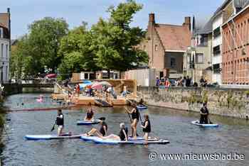 Meteen waterpret in Coupure op openingsdag zwemzone