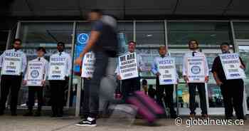 Flight cancellations grow as WestJet mechanics hit picket lines