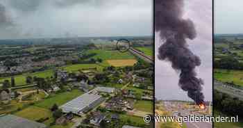 Brandende vrachtwagen op A50 zorgt voor flinke hinder: drie rijstroken gesloten
