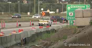 Crash involving 4 motorcycles along Glenmore Trail sends 1 rider to hospital