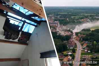 Inslaande bliksem zet dak van woning in brand: “Aan het barbecueën toen we plots een enorme slag hoorden”