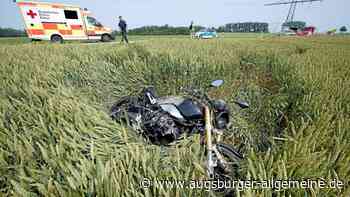 Motorradfahrer wird bei Unfall bei Scheuring schwer verletzt