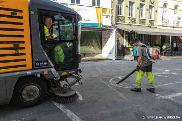 Parkeerstroken gewestweg N11 worden geveegd
