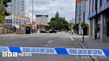 Two in hospital after two-car crash