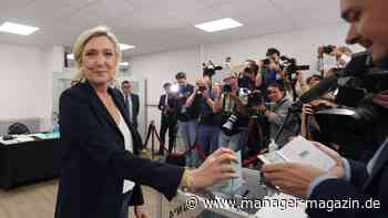 Frankreich: Rechtsnationale Partei Rassemblement National vorne bei Parlamentswahl