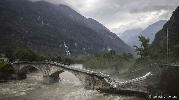 Storms in Switzerland and Italy cause flooding and landslides, leaving at least 4 people dead