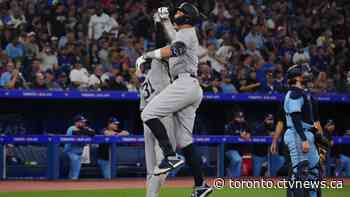 Aaron Judge's early two-run blast powers Yankees past Blue Jays 8-1