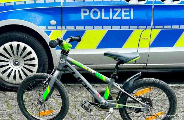 POL-SI: Graues Kinderfahrrad aufgefunden - Polizei sucht Besitzer - #polsiwi