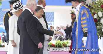 Westminster Lord Mayor greeted Emperor of Japan at visit