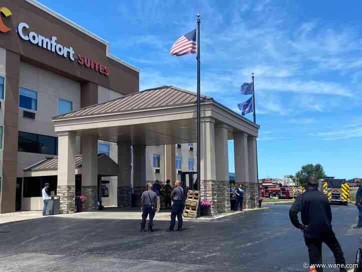 Firefighters put out the flames at southwest Fort Wayne hotel