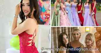 Lamissah La-Shontae arrives in style at school prom at Crow Wood Hotel