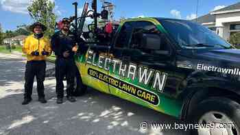 Landscape company sharing impact of powering fully electric