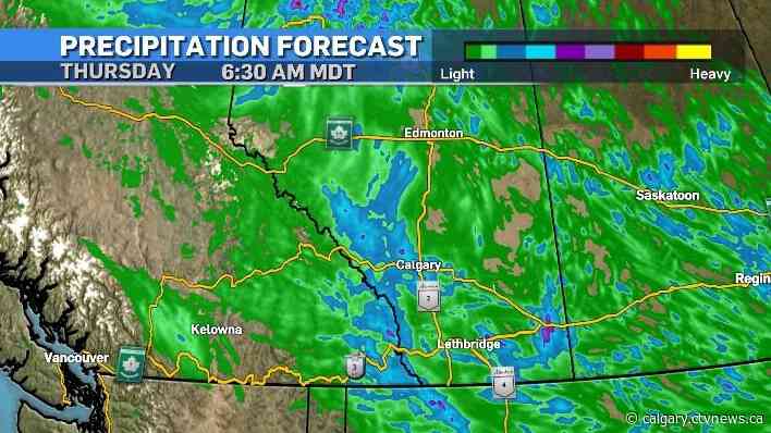 Rain likely Tuesday/Wednesday; Calgary Stampede brings highs in the mid to high 20s