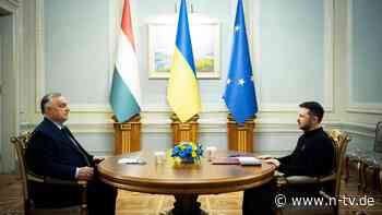 Besuch bei "Gegner" Selenskyj: Ungarns Regierungschef Orban dringt in Kiew auf Waffenruhe