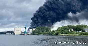 Lürssen-Werft in Flammen