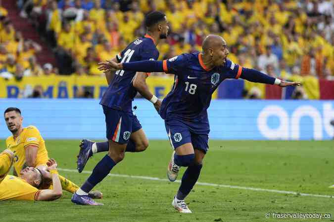 Much-improved Netherlands beats Romania 3-0 to reach first Euros quarterfinal in 16 years