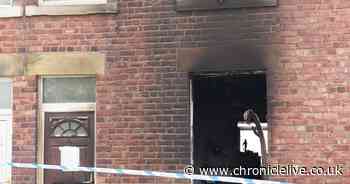 Police and fire service launch probe after fire rips through terraced house in Stanley