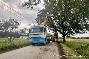 Ongeval met kraanwagen veroorzaakt hinder in Spreet